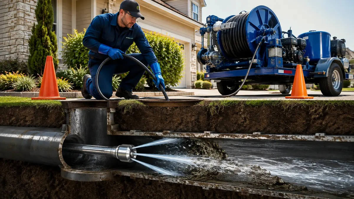 Main Sewer Line Hydro Jet Cleaning in Selma