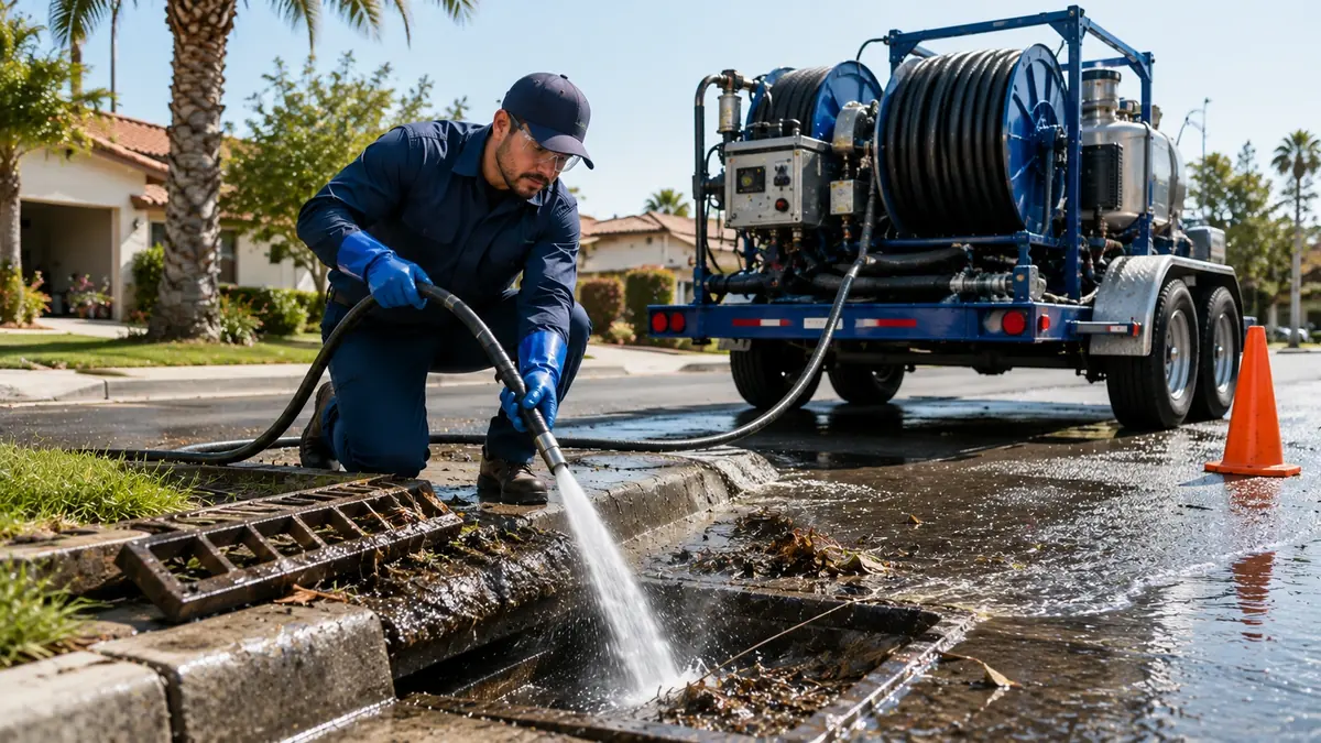 Storm Drain Hydro Jet Cleaning in Selma